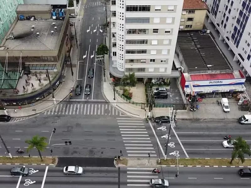 Avenida da praia, em Santos, ganha novo acesso pelo José Menino