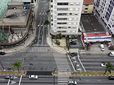 Avenida da praia, em Santos, ganha novo acesso pelo José Menino
