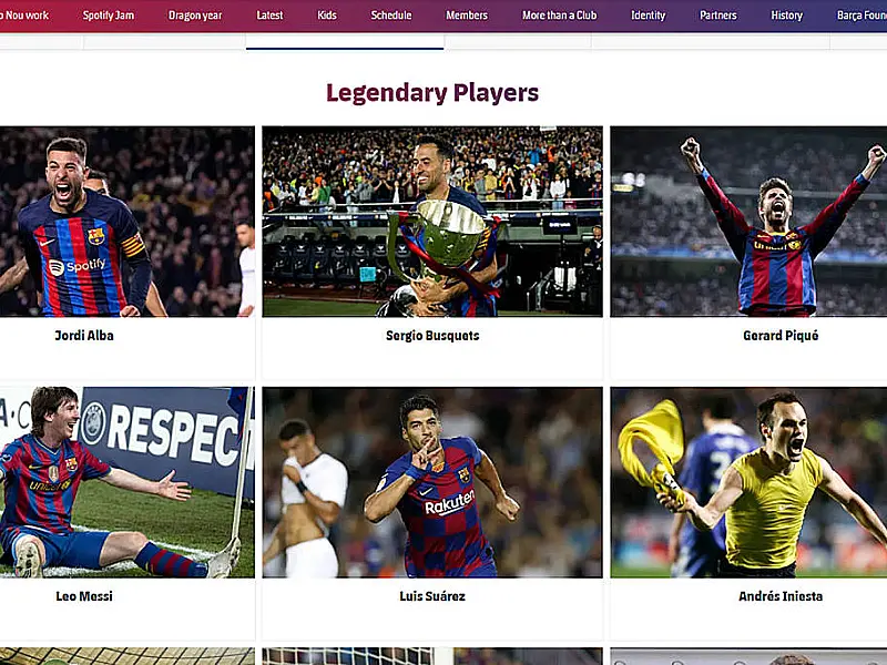 Barcelona tira Daniel Alves de área de 'lendas' do site após condenação por estupro