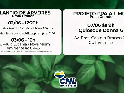 CNL comemora Junho Verde com limpeza de praia e plantio de árvores