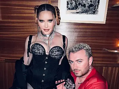 O cantor Sam Smith e a rainha do pop Madonna lançam parceria inédita