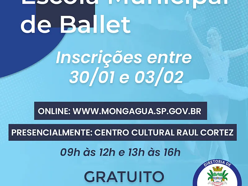 Escola Municipal de Ballet abre inscrições