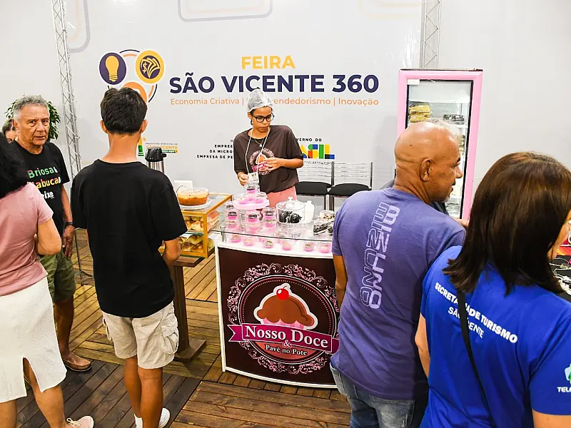 2° Feira São Vicente 360 reúne empreendedores locais e conecta negócios à Encenação 2026