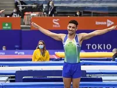 Rayan Dutra garante vaga nos Jogos de Paris na ginástica de trampolim