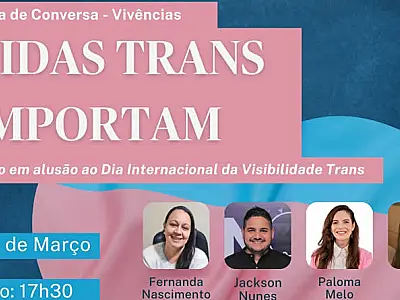São Vicente recebe roda de conversa "Vidas Trans Importam"