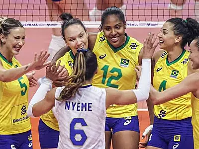 Vôlei: Brasil bate Coreia do Sul em Brasília pela Liga das Nações