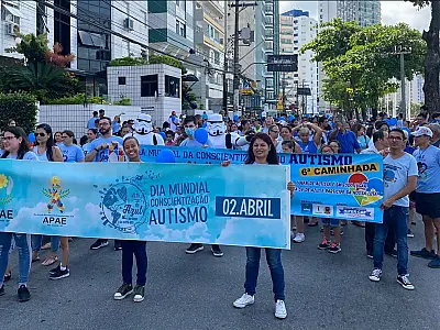 Associações da Baixada Santista promovem Caminhada da Conscientização do Autismo