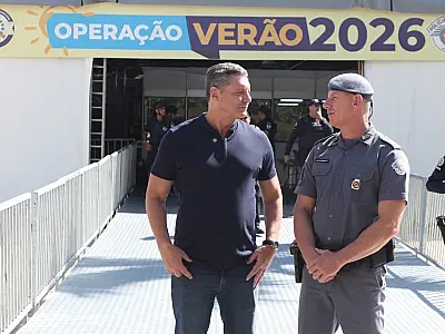 Operação Verão inicia com reforço de guardas municipais e apoio das câmeras em Santos
