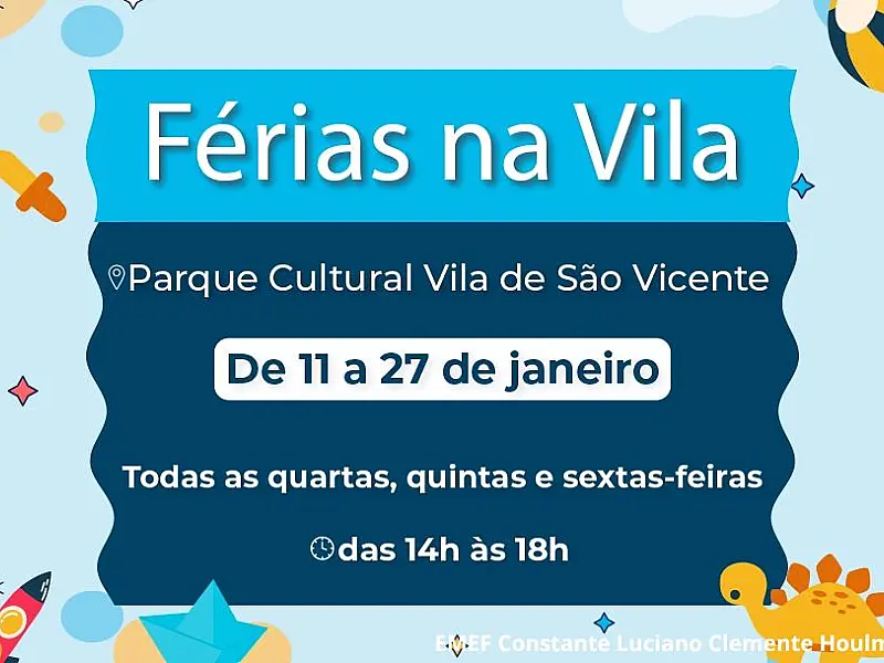 Férias na Vila une cultura e lazer para vicentinos com diversas atrações a partir de quarta (11)