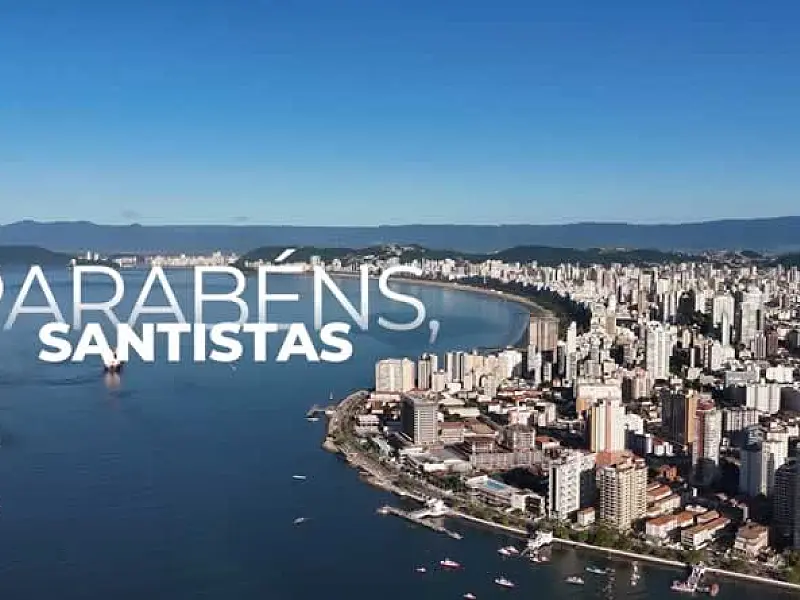 Santos celebra 479 anos em 26 de janeiro!