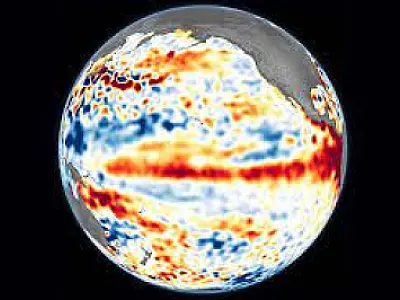 Nasa divulga imagem de satélite que mostra o avanço do El Niño