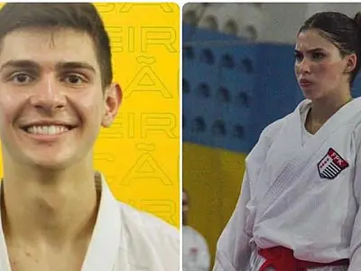 Caratecas santistas conquistam ouro e prata em seletiva nacional no Ceará
