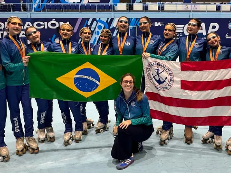 Patinadoras do CIR garantem medalha internacional
