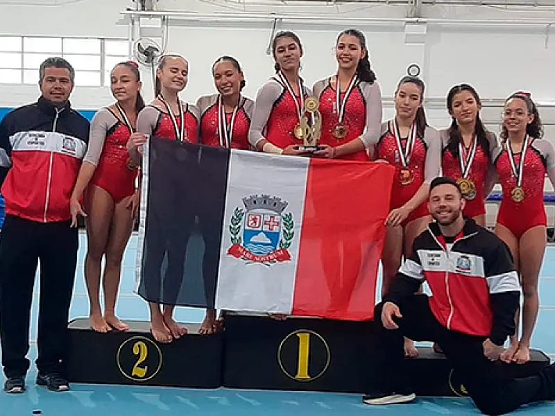 Time Praia Grande de Ginástica Artística feminina leva o ouro para casa