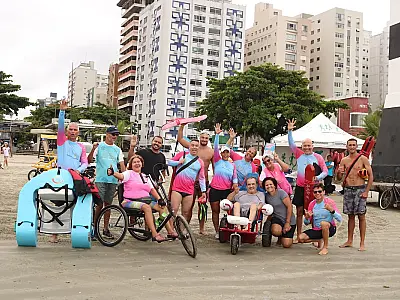 Iniciativas levam mobilidade e inclusão para todos na praia em Santos