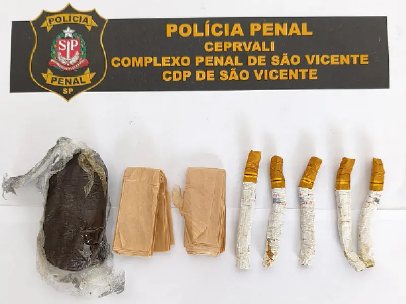 Complexo Penal de São Vicente intercepta drogas com familiares de presos em dia de visita