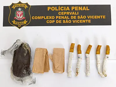 Complexo Penal de São Vicente intercepta drogas com familiares de presos em dia de visita