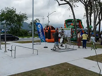 Praça Apae é inaugurada em Bertioga e amplia opções de lazer no Vista Linda