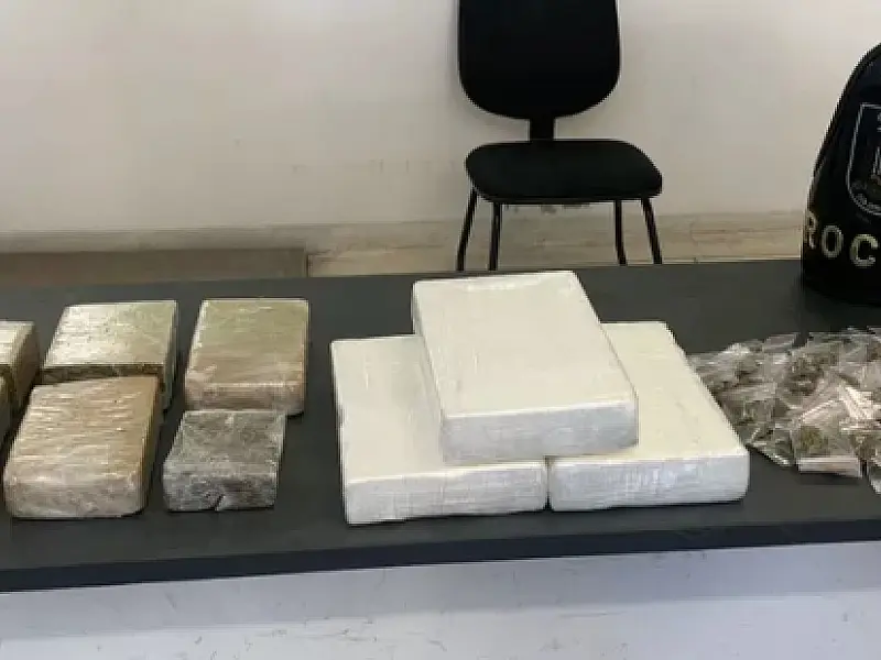 Quase 6 quilos de drogas e entorpecentes são encontrados enterrados em morro de Santos