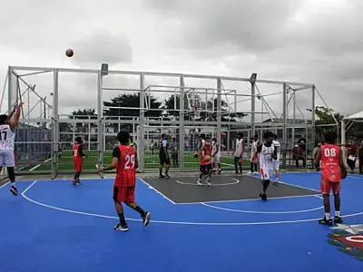 São Vicente realiza Areninha 3x3 para jovens no Humaitá no ultimo fim de semana