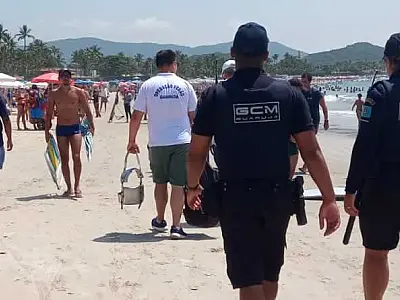 Operação Verão de Fiscalização no Guarujá atua em 1.105 ocorrências nas praias em duas semanas