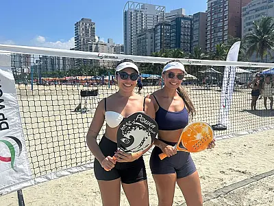 Santos Open Beach Tennis 2026 tem ação especial com aula em homenagem ao mês da mulher