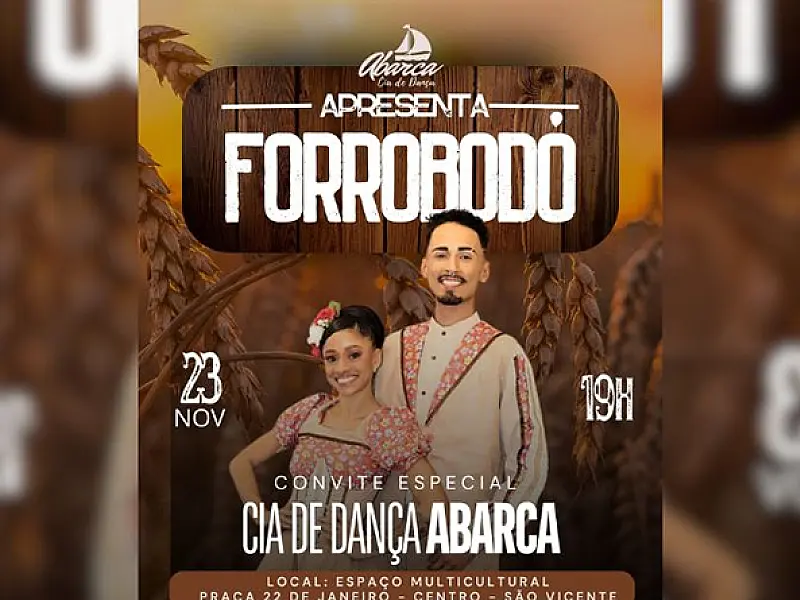 Espaço Multicultural de São Vicente recebe espetáculo de dança neste Sábado (23)