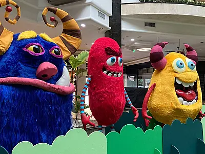 Parque dos Monstros agita férias do Praiamar Shopping