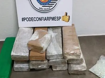 Polícia prende homem que transportava mais de 9 kg de drogas