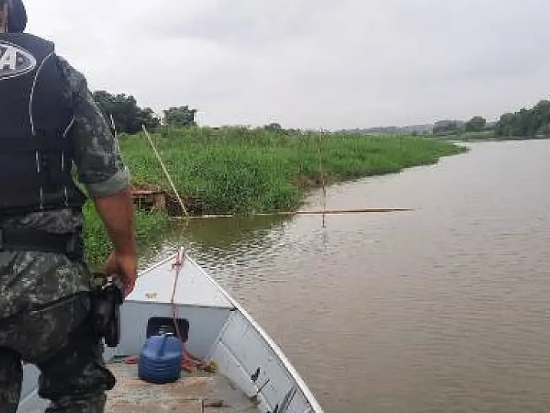 PM Ambiental apreende mais de 60 metros de redes de pesca