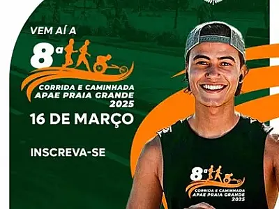 Praia Grande/SP recebe a 8ª Corrida e Caminhada da Apae em março