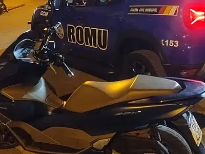 Moto roubada é recuperada pela GCM de São Vicente