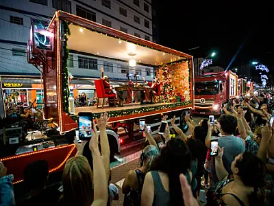 Cidade recebe Caravana da Coca-Cola no dia 6 de dezembro