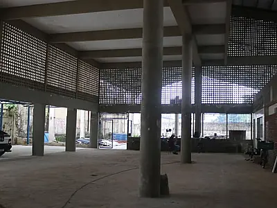 Obra da nova escola Dino Bueno, em Santos, avança para entrega no segundo semestre