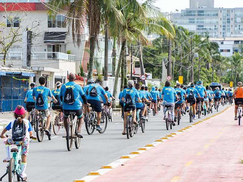Passeio ciclístico marca programação esportiva dos 35 anos de Bertioga