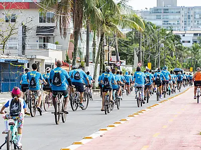Passeio ciclístico marca programação esportiva dos 35 anos de Bertioga