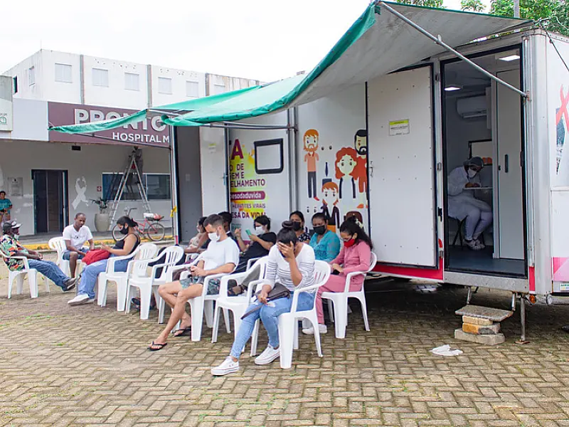Ação de testagem de Covid-19 acontece até quarta-feira