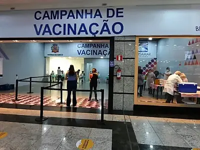 Posto de vacinação do Brisamar Shopping funcionará em nova loja a partir de terça