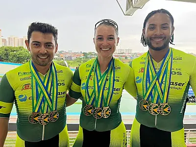 Ciclismo de Santos brilha no Brasileiro de Pista e conquista 15 medalhas