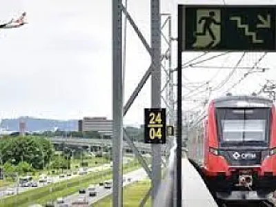 Trem para aeroporto de Guarulhos (SP) passa a sair da Barra Funda