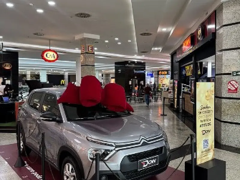 Clientes do Brisamar Shopping podem iniciar 2026 de carro novo