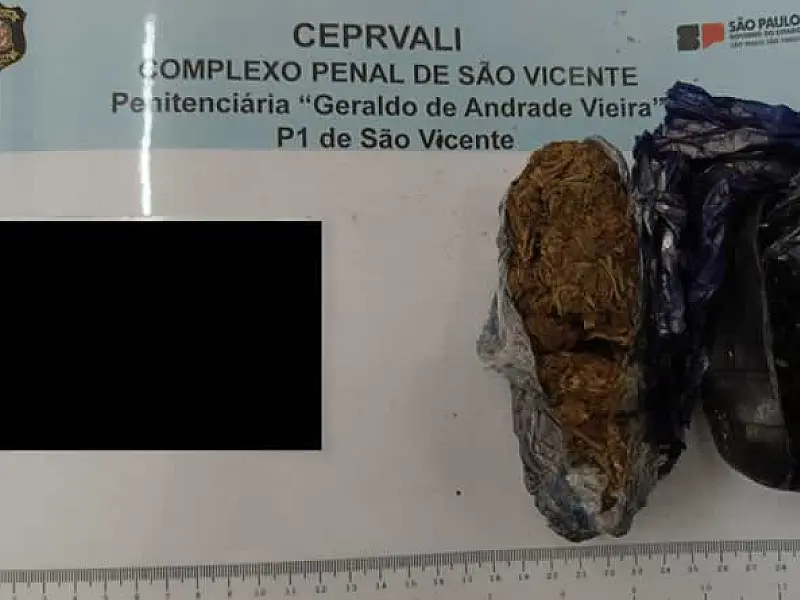 Polícia Penal de São Vicente impede entrada de droga no cárcere