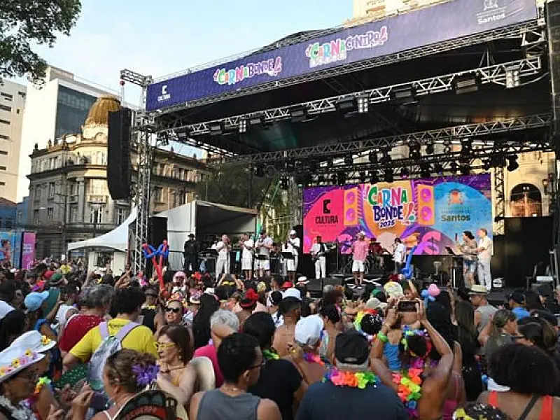 Eventos de Carnaval interditam vias do Centro de Santos a partir de sábado