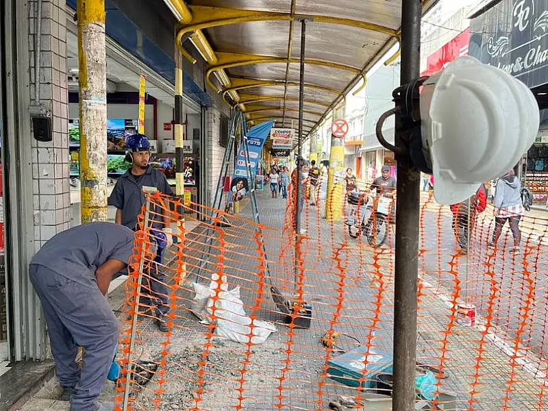 Inicia-se obras para dar cara nova ao centro para torná-lo mais acessível