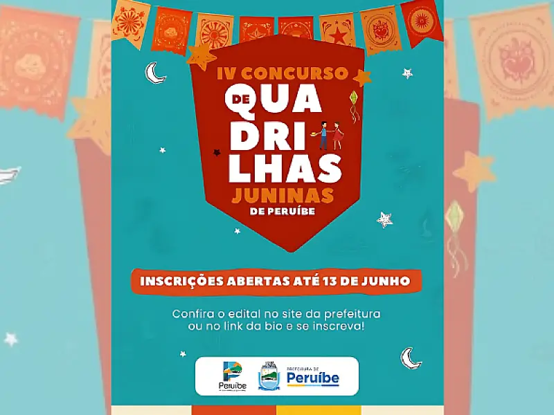Estão abertas as inscrições para o IV Concurso de Quadrilhas 2025 de Peruíbe