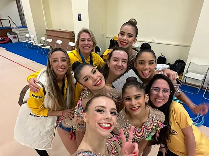 Ginástica rítmica: Brasil leva ouro inédito em etapa da Copa do Mundo