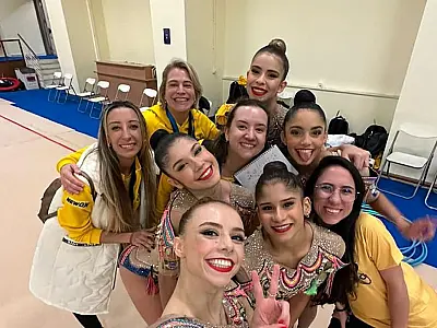 Ginástica rítmica: Brasil leva ouro inédito em etapa da Copa do Mundo