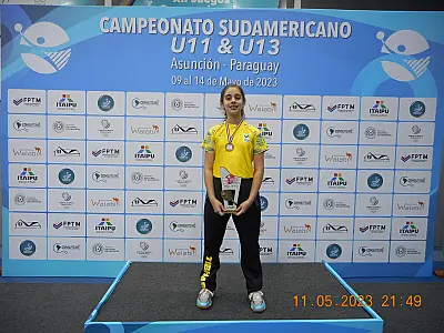 Sarah Weizman é convocada para a seleção brasileira e disputará o mundial de tênis de mesa