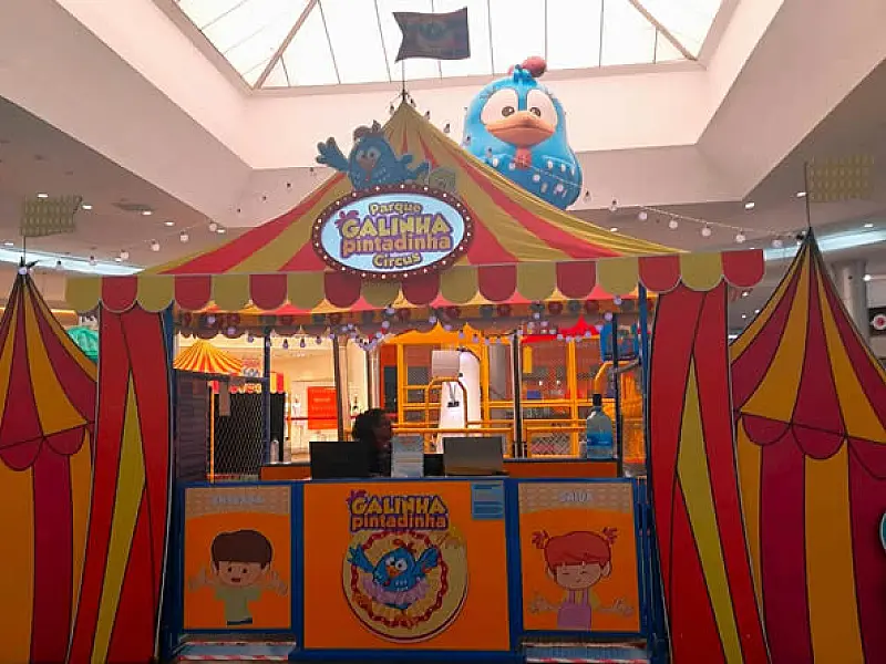 Galinha Pintadinha Circus: atração inédita na região encanta crianças no Litoral Plaza Praia Grande
