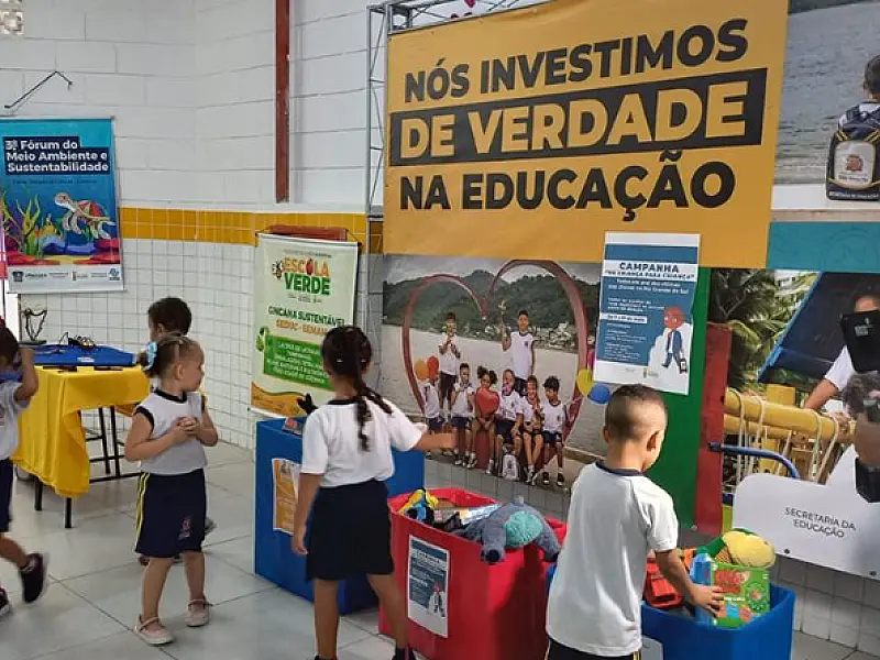 Arrecadação de brinquedos continua a todo vapor nas unidades educacionais de São Vicente